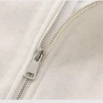 UrbanJax Beige Women’s Cropped Bomber Jacket - Image 2