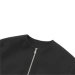 UrbanJax Black Women’s Cropped Bomber Jacket - Image 3
