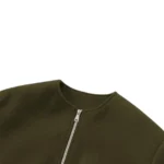UrbanJax Green Women’s Cropped Bomber Jacket - Image 4